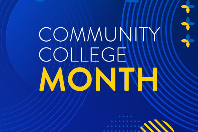 Community College Month logo